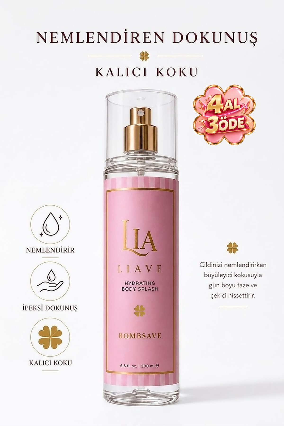 Liave BOMBSAVE Vücut Spreyi 200 ML
