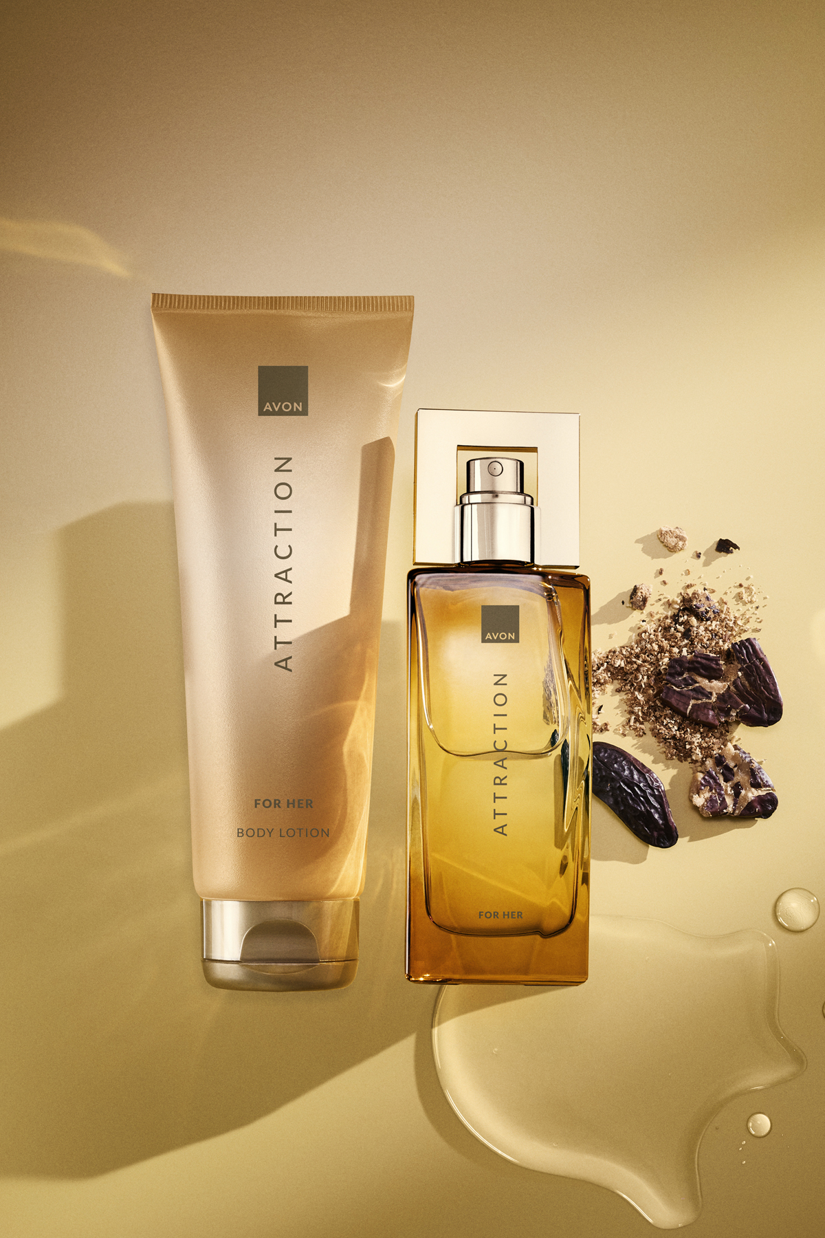 پک عطر زنانه Attraction 50 میلی لیتر و لوسیون بدن
