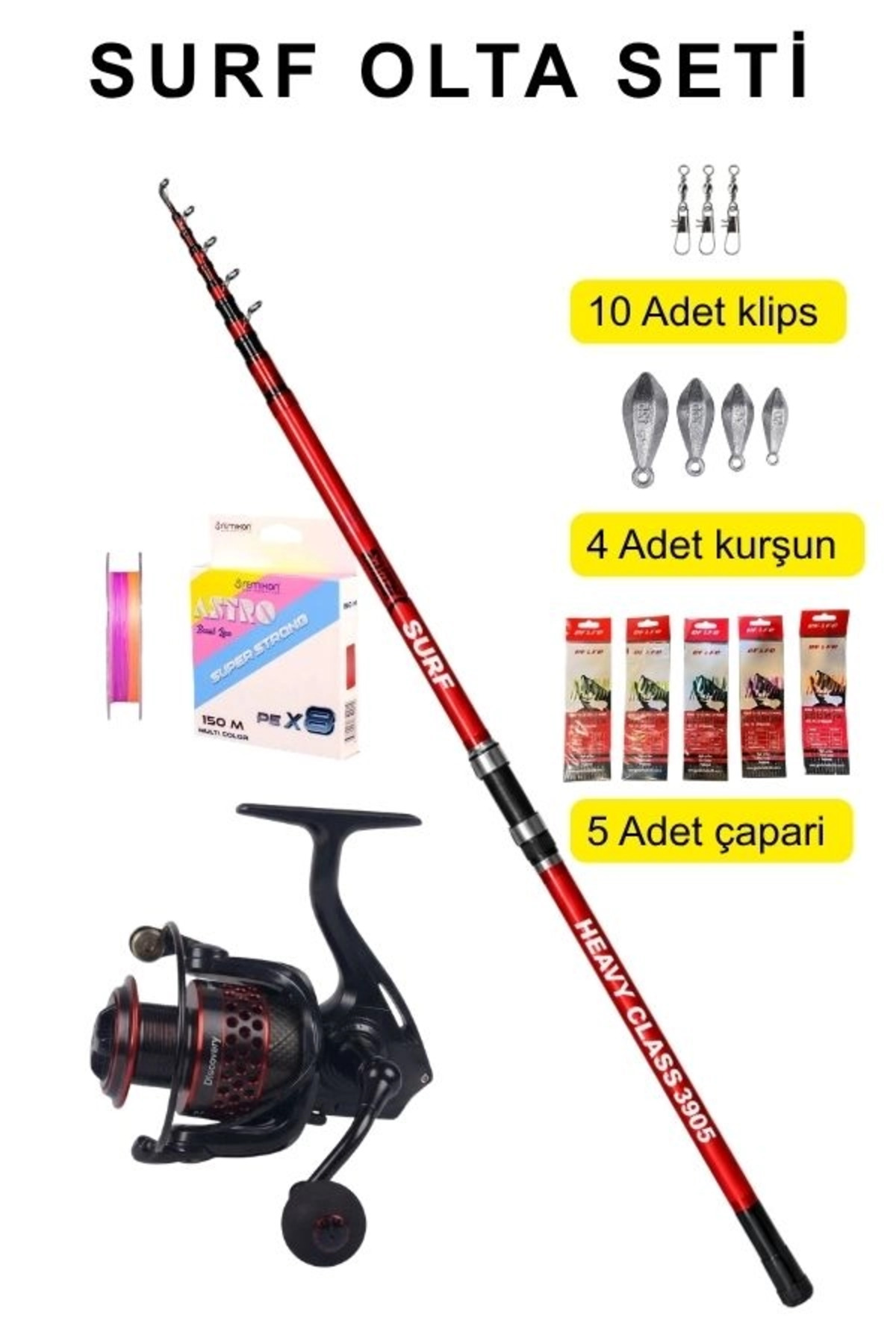 SAR３枚セット DFT Surf Olta Seti 420 cm Capella 6000 5+1 Rulman Remixon 8X İp