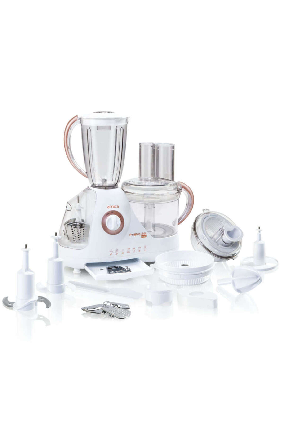Arnica Prokit 444 Plus Kompakt Mutfak Robotu Rose GH21021