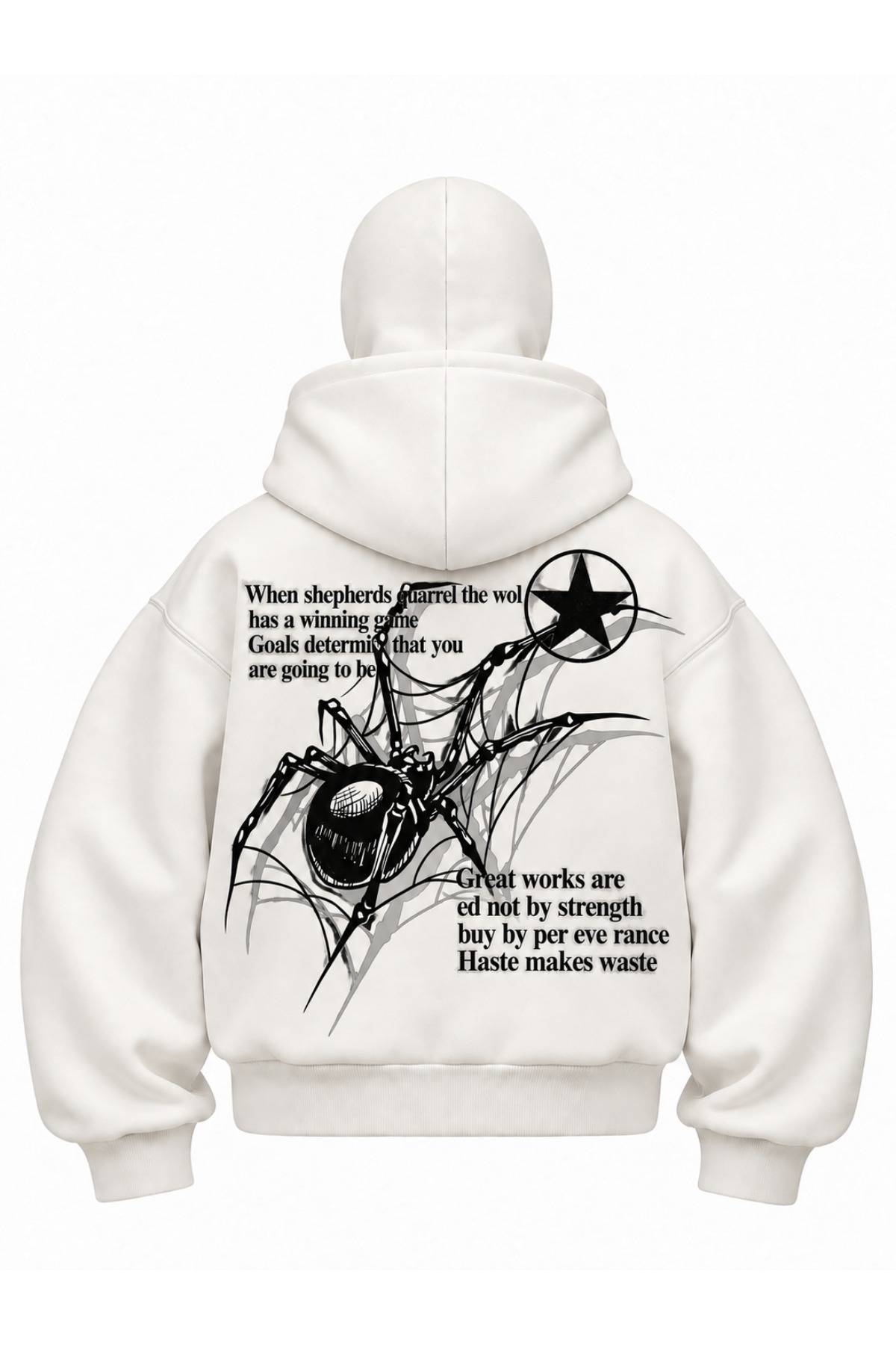 【新品未使用】house on the hill Sweatshirt 120 HAI COLLECTİON Kapüşonlu Fermuarlı Sweatshirt Ninja Yaka Beyaz