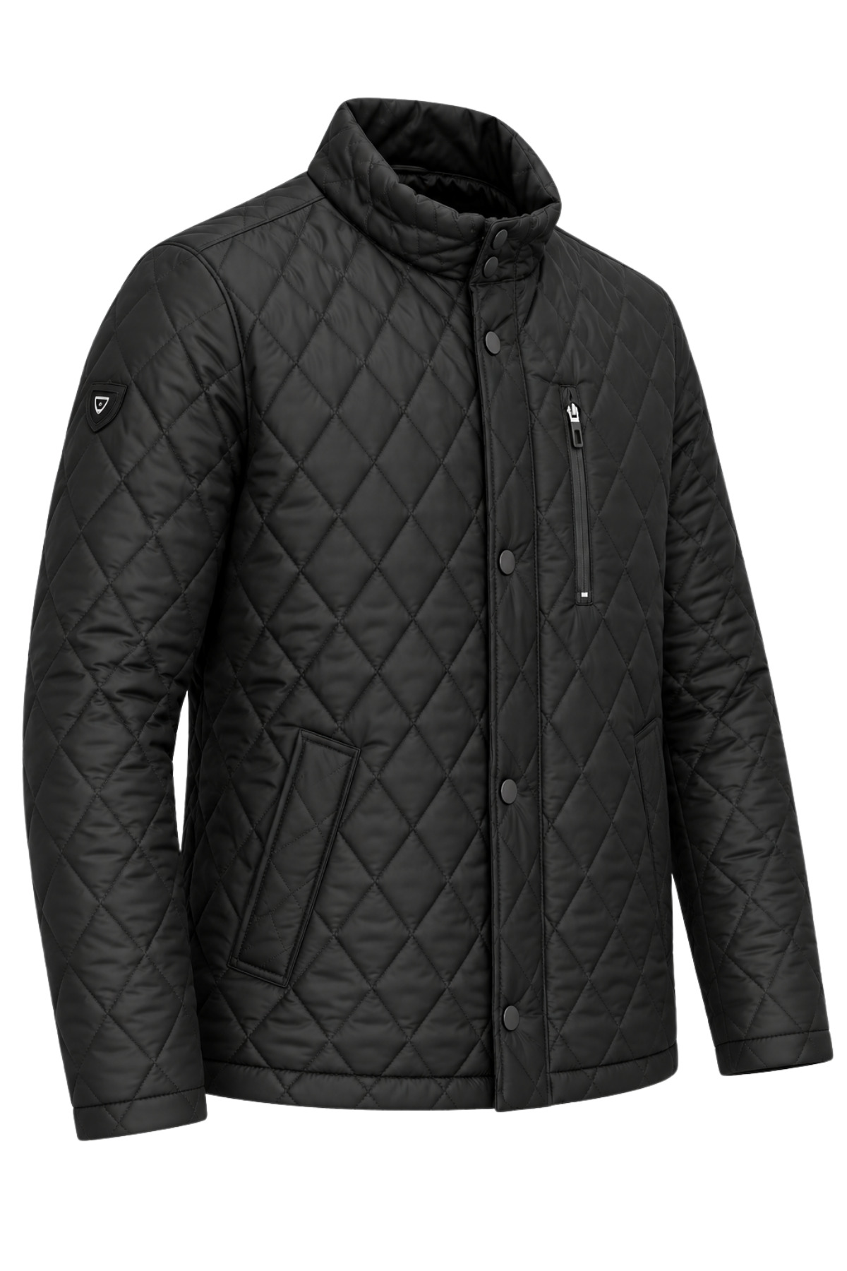 Erkek Kahverengi Standart Fit Normal Kesim İçi Kürklü Dik Yaka Çıtçıtlı Dolgulu Desenli Overcoat görsel 2