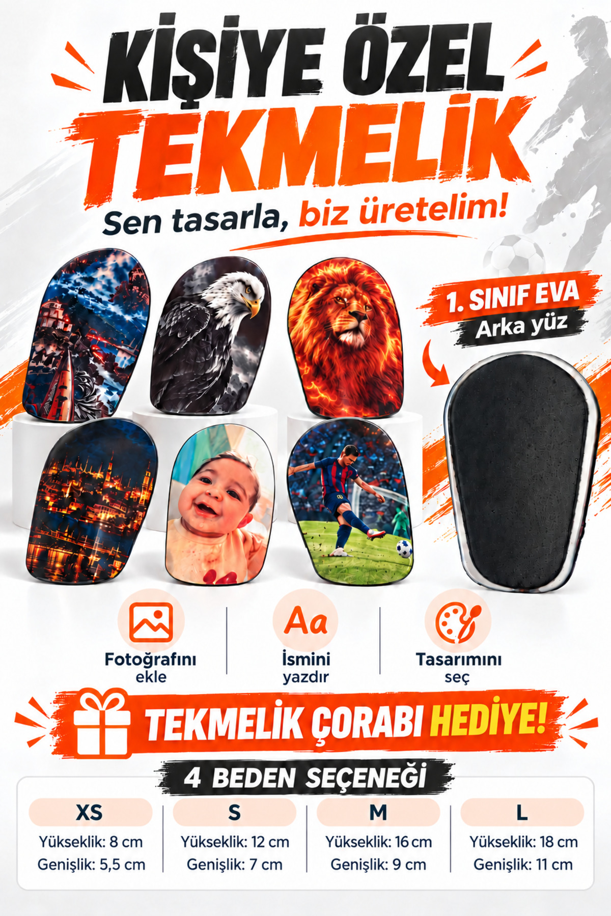 Kişiye Özel Futbol Tekmelik Özel Tasarım Hediyelik