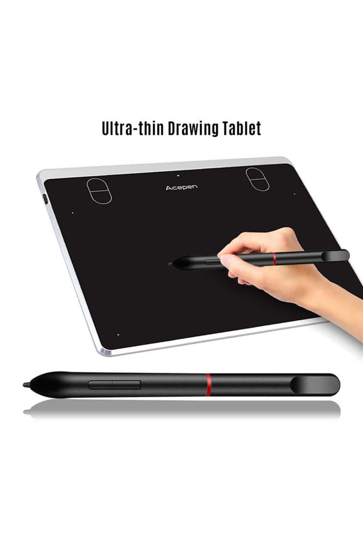 Acepen AP604 Silver 6x4" Grafik Tablet