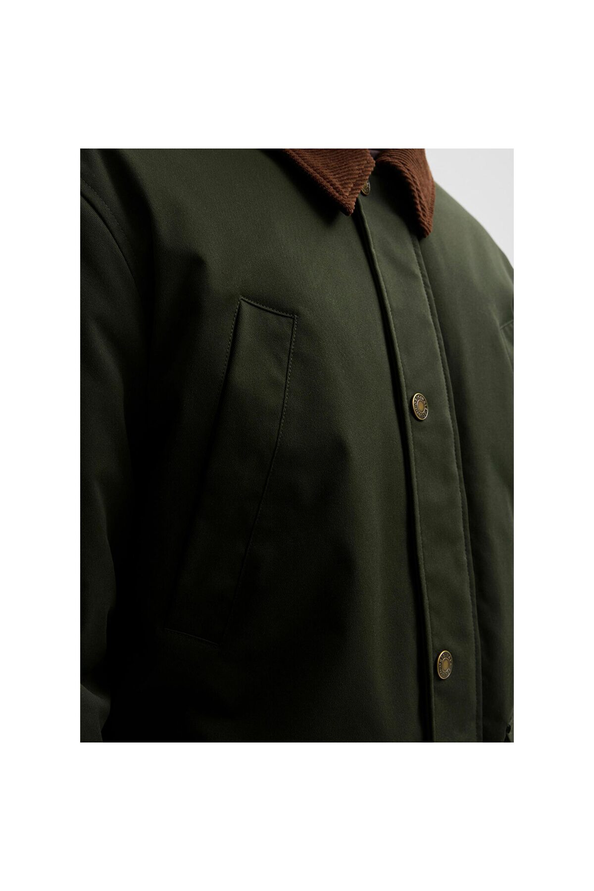 کت جکیت مردانه سبز یقه مخملی 12301609 JORNORREBRO BARN JACKET SN