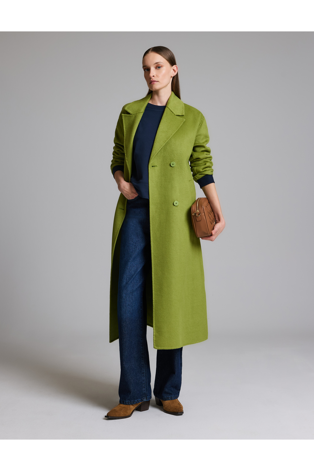 Pierre Cardin Yeşil Kaşe Kaban 50329239-VR016 - Fiyatı