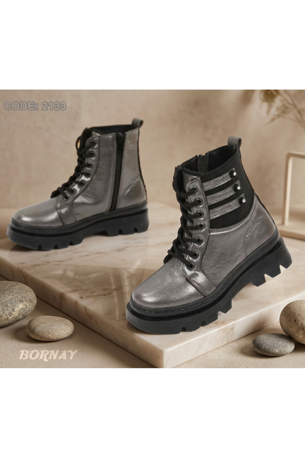 BORNAY Kız Çocuk Souğuk Havaya Ve Suya Dayanıklı İçi Tüylü