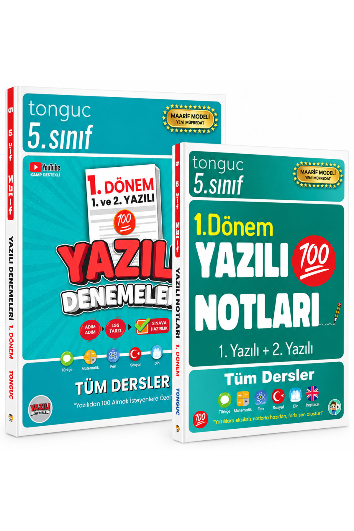 Tonguç Yayınları 5. SINIF YAZILI NOTLARI VE YAZILI DENEMELERİ 2Lİ SET