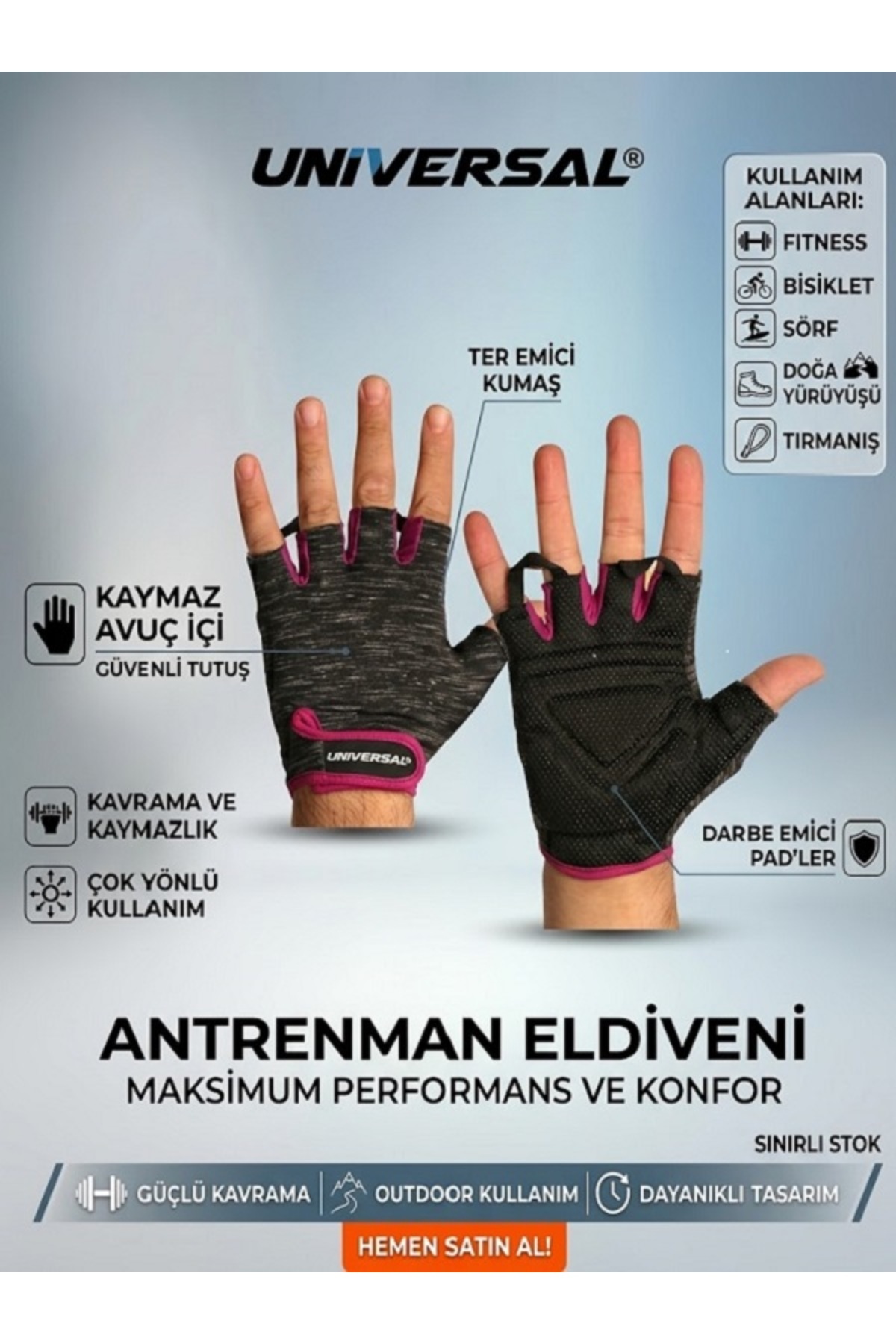 Universal Unıversal 3344 Ağırlık Ve Fıtness Body Eldiveni