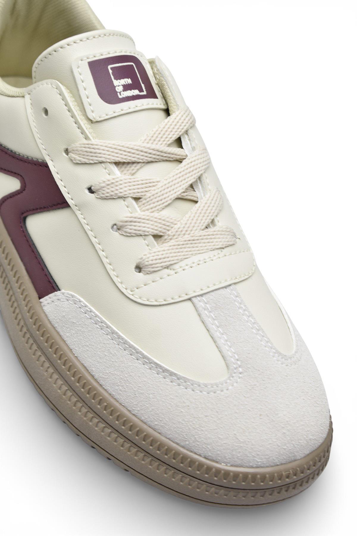 510 Hazır Taban Unisex Spor Ayakkabı Bağcıklı Rahat Sneaker Erkek Kadın Spor Ayakkabı — بژ T3972 — تصویر 6 از 7