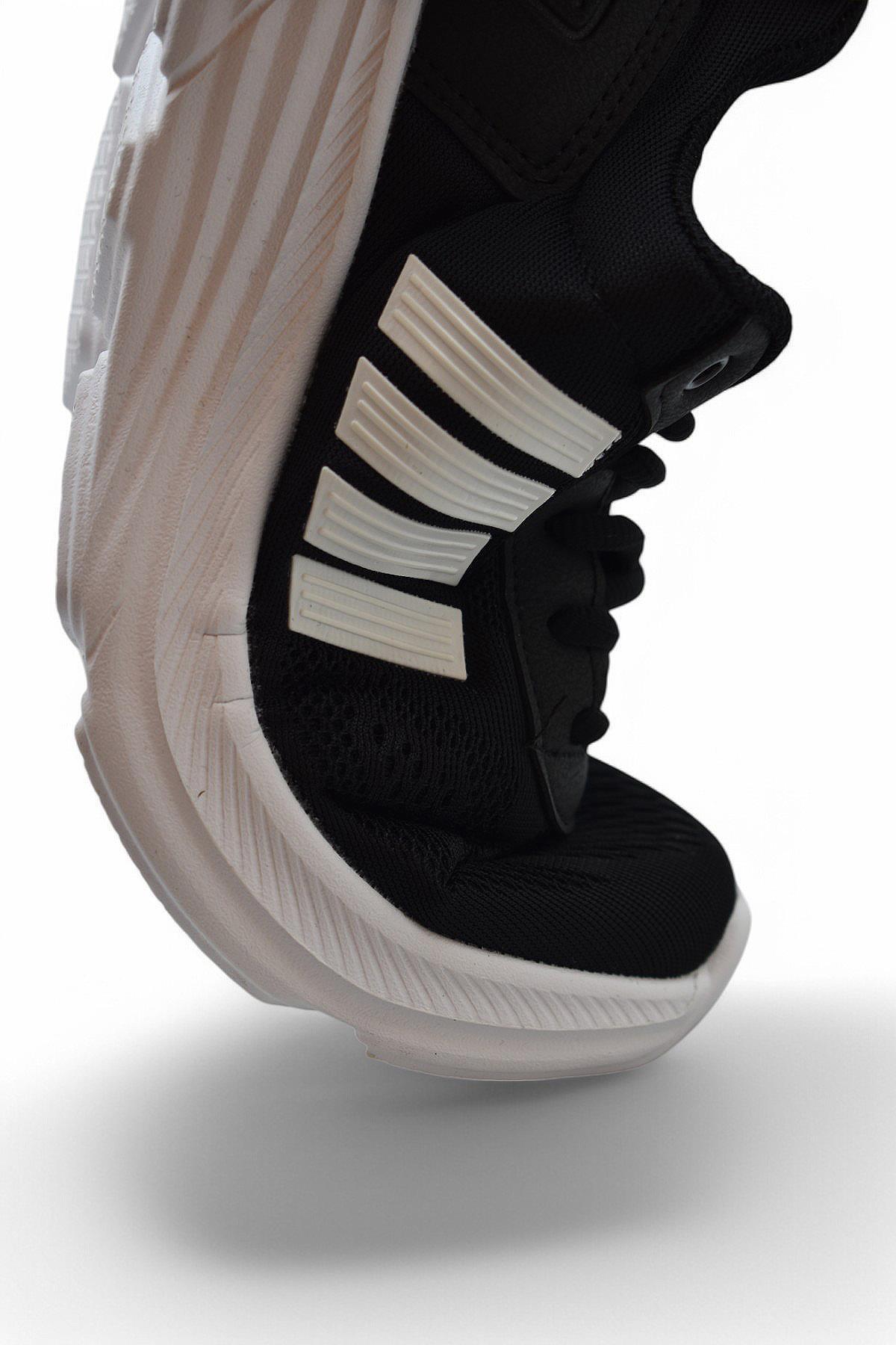 4310-1 Tam Ortopedik Taban Unisex Spor Ayakkabı Yazlık Hafif Eva Taban Günlük Spor Ayakkabı — مشکی T3734 — تصویر 6 از 6