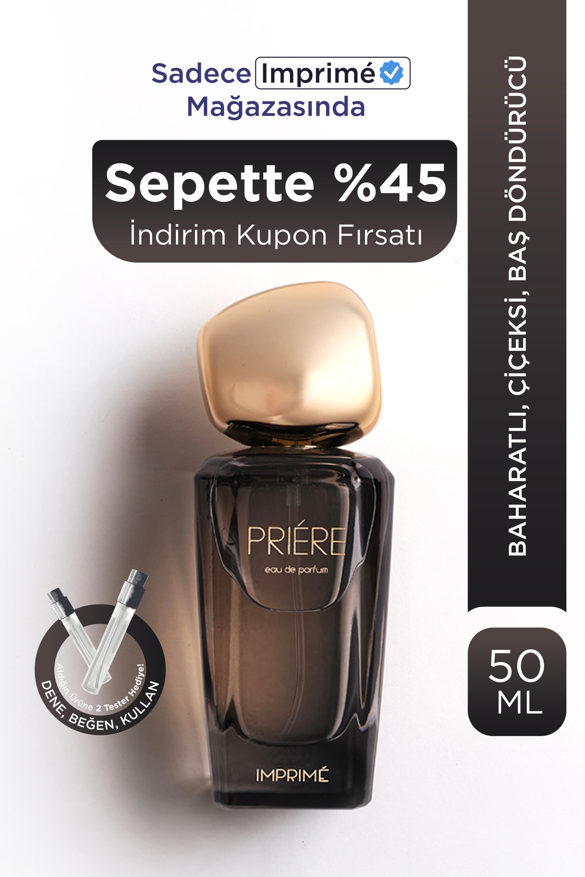 Imprime Priére Edp Kadın Parfüm 50ml | Baharatlı Ve Çiçeksi | Erik, Karanfil,...