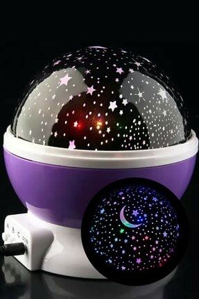 Star Master Yıldız Yansıtmalı Gece Lambası Projeksiyon Çocuk Odası Lamba Mor MBSMRYYGLPCCAD