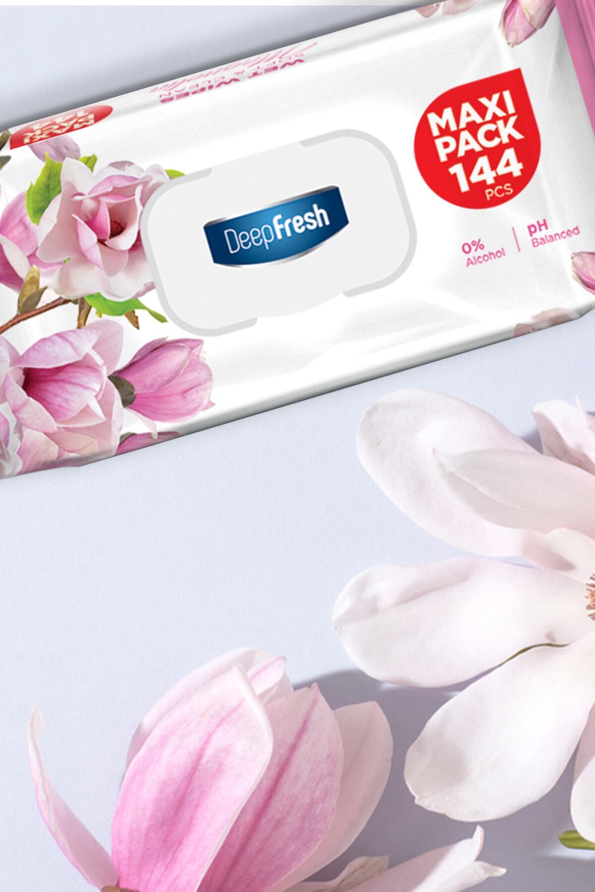 Deep Fresh-Maxi Pack Wet Wipes Magnolia 144 Sheets 3