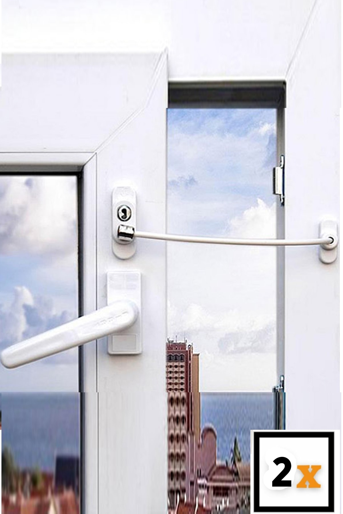 fitfiyat 2 Adet ! Cam Pencere Pimapen Kilidi Hırsız Çocuk Güvenlik Emniyet Kilidi fotoğrafı 2 (önizleme)