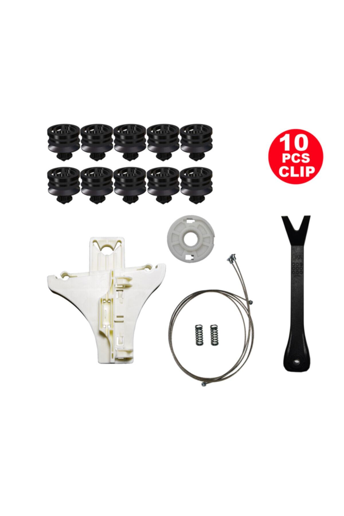 Star Klips Vw Passat B5 1998-2005 Sağ Arka Cam Kriko Tamir Seti (10 Klips+ Aparatlı)