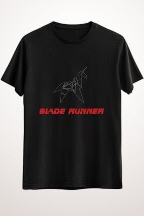 Erkek Siyah Blade Runner T Shirt Essential T-shirt GR1358