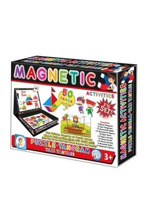 Magnetic Puzzle - Tangram Yazı Tahtası 50 Parça 3'lü Oyun Seti GSPS8681689371630