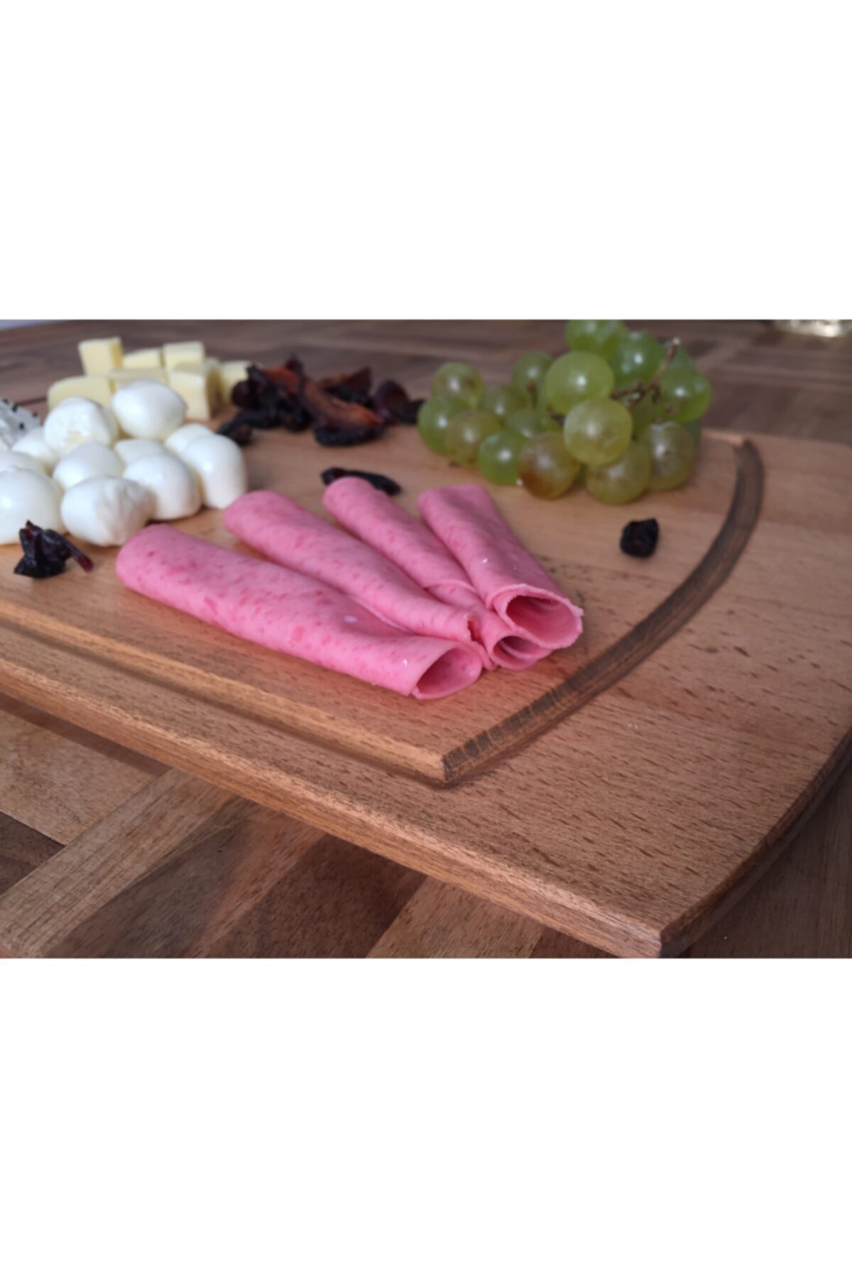 Kayın Oval Sunum Steak Doğrama Kesme Tahtası Ideal