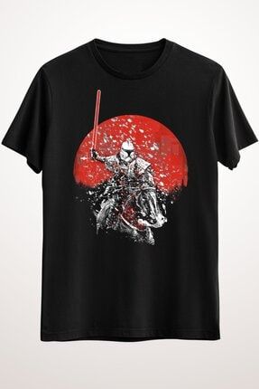 Erkek Siyah Samurai Trooper Classic T-shirt GR2494