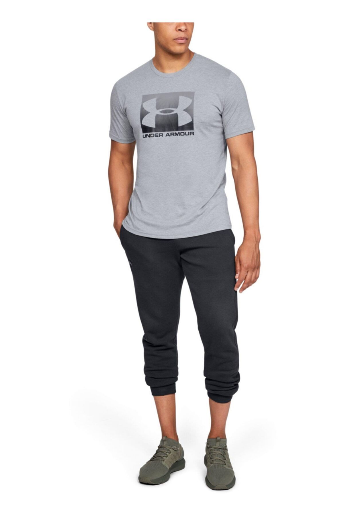 تی شرت خاکستری مردانه اورجینال Under Armour
