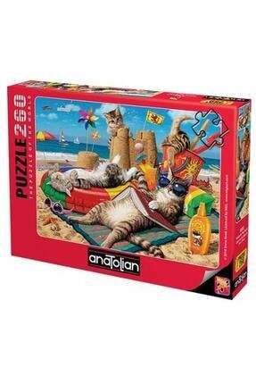 3322 Kedilerin Plaj Keyfi 260 Parça Puzzle SKYJN002092