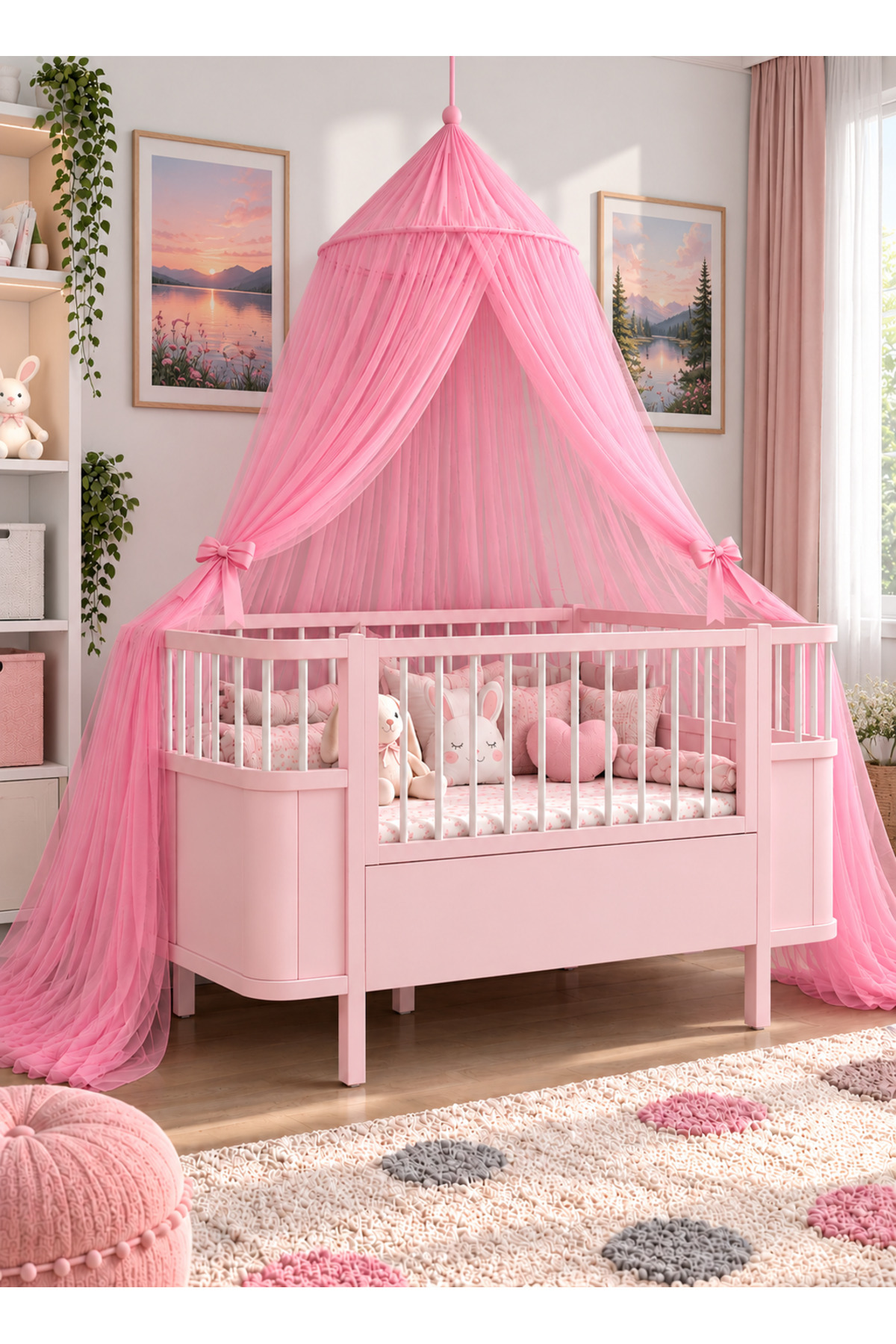 NHR TÜL CİBİNLİK ŞEKER PEMBE