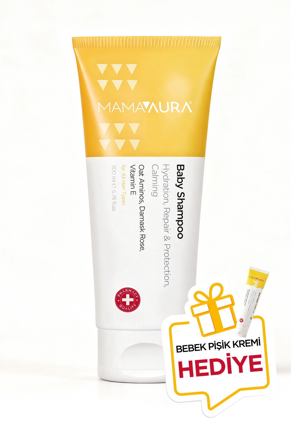 MAMAAURA Göz Yakmayan Bebek Şampuanı - Baby Shampoo 200 ml