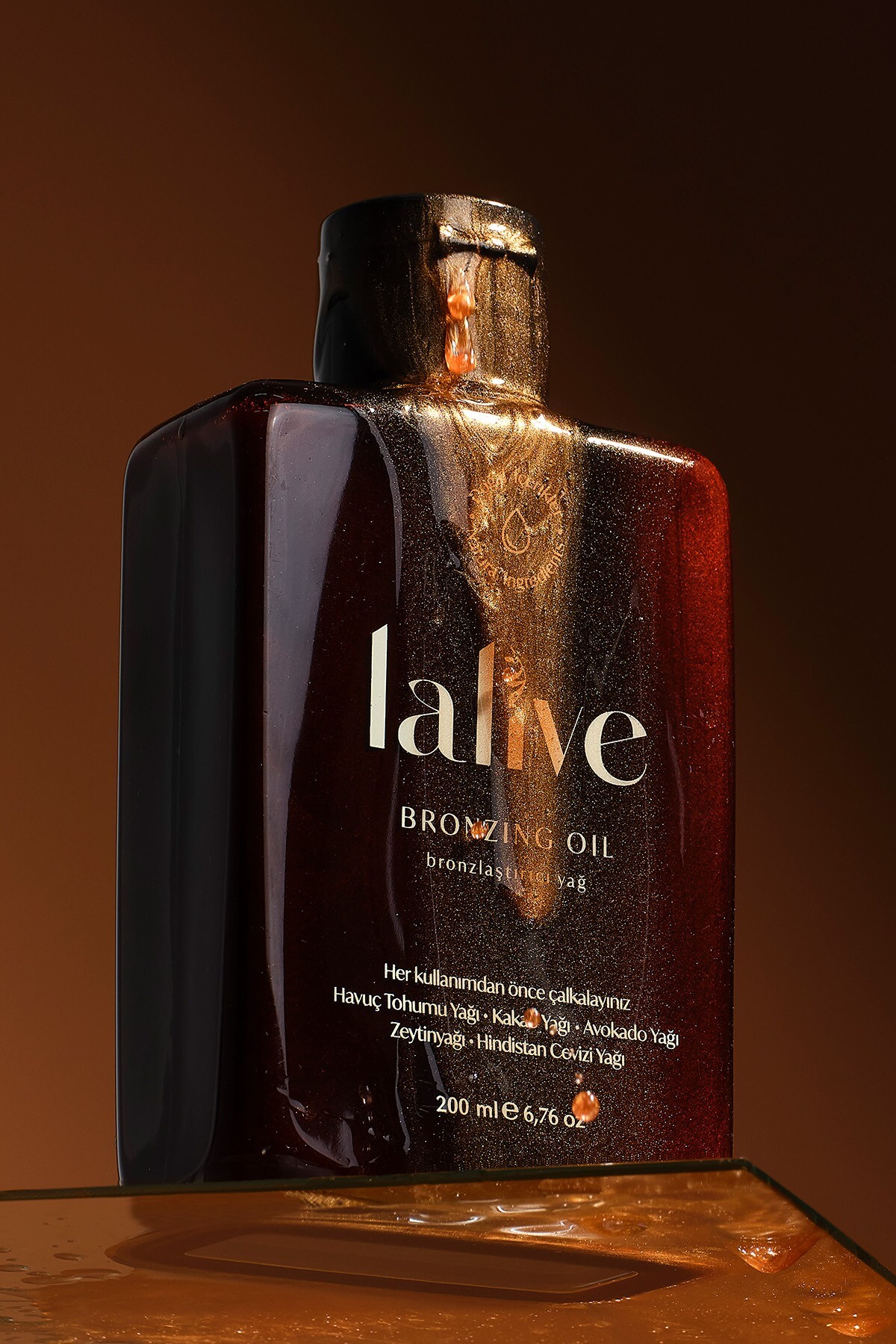 Lalive %100 Doğal Işıltı Veren Yoğun Bronzlaştırıcı, Hindistan Cevizi & Kakao Yağı Özlü 200 ml