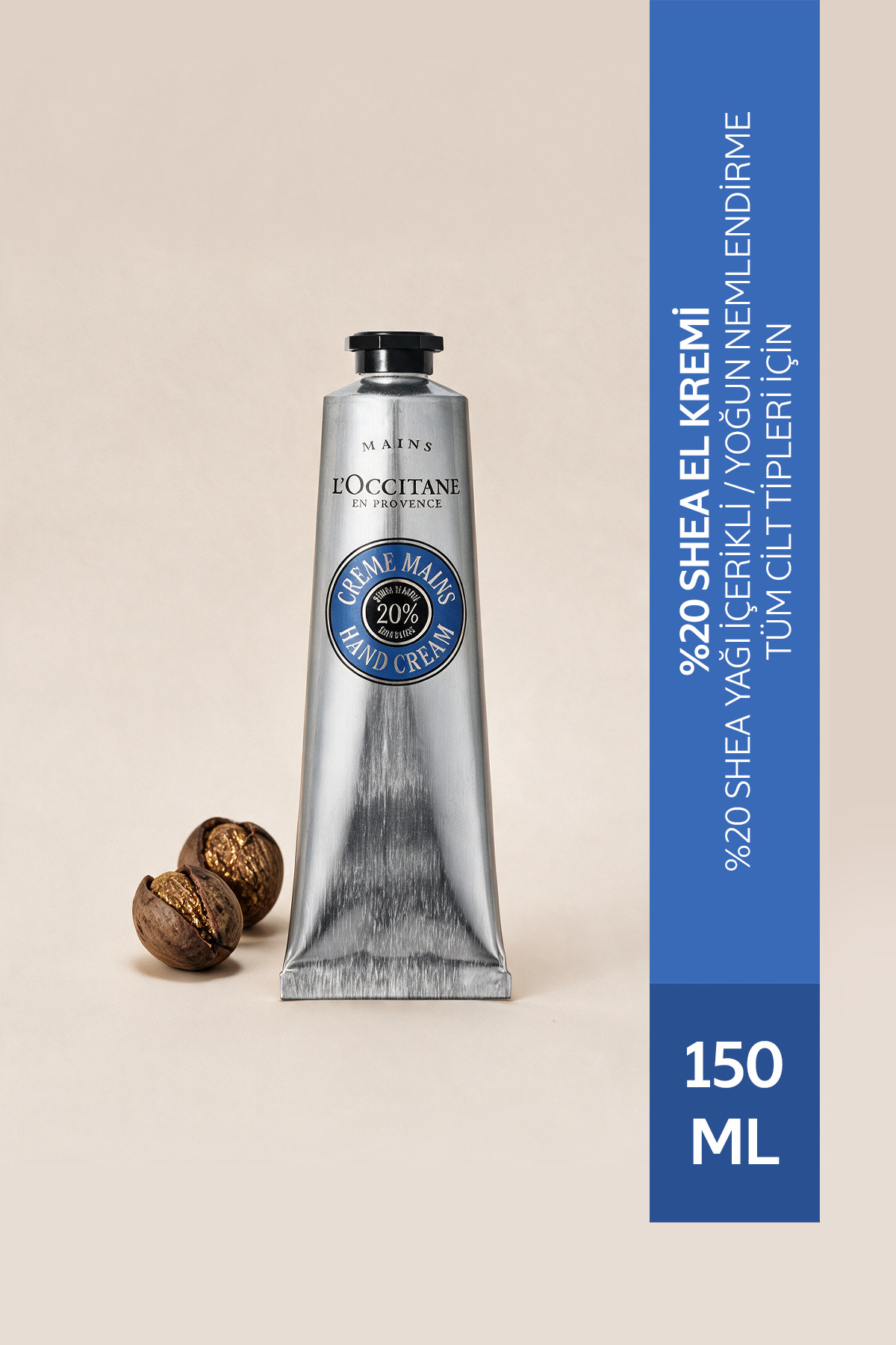 L'Occitane Shea El Kremi, %20 Shea Yağı İçeren Besleyici ve Nemlendirici, 150 ml
