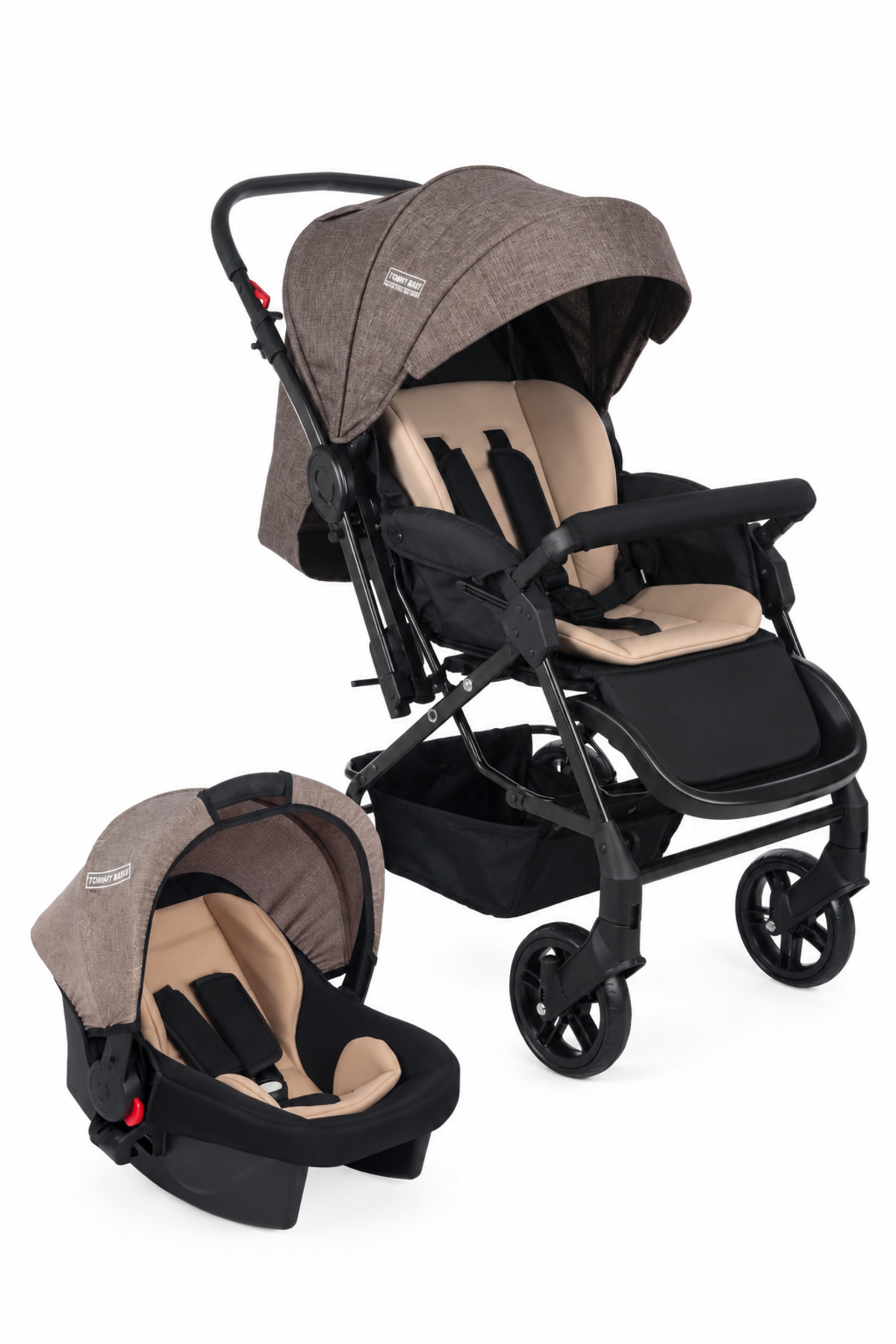 Tommybaby Elegant Travel Çift Yönlü Bebek Arabası Seyahat Sistem Puset
