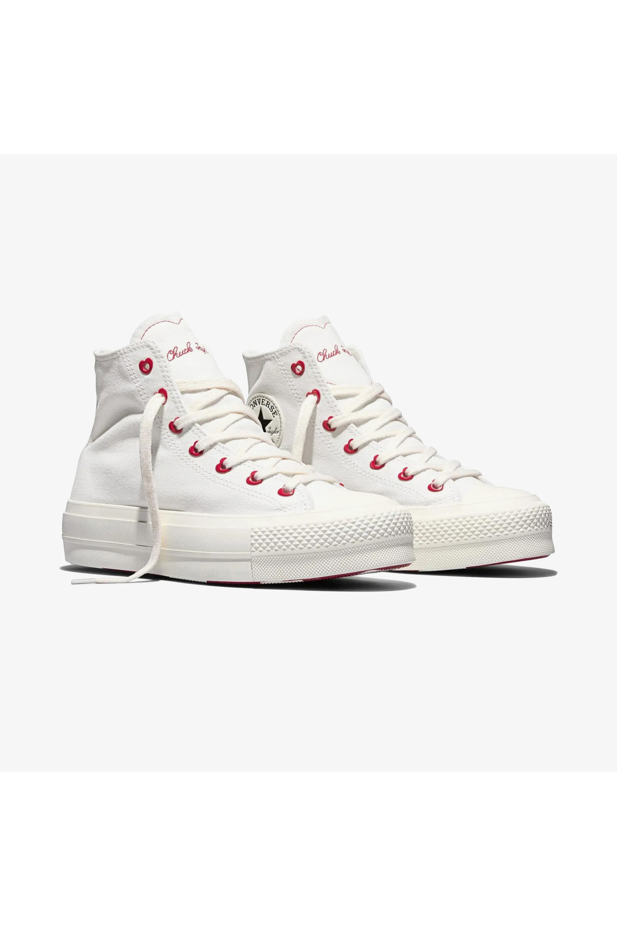 کتانی Chuck Taylor All Star Lift روز ولنتاین رنگ کرم یونیسکس