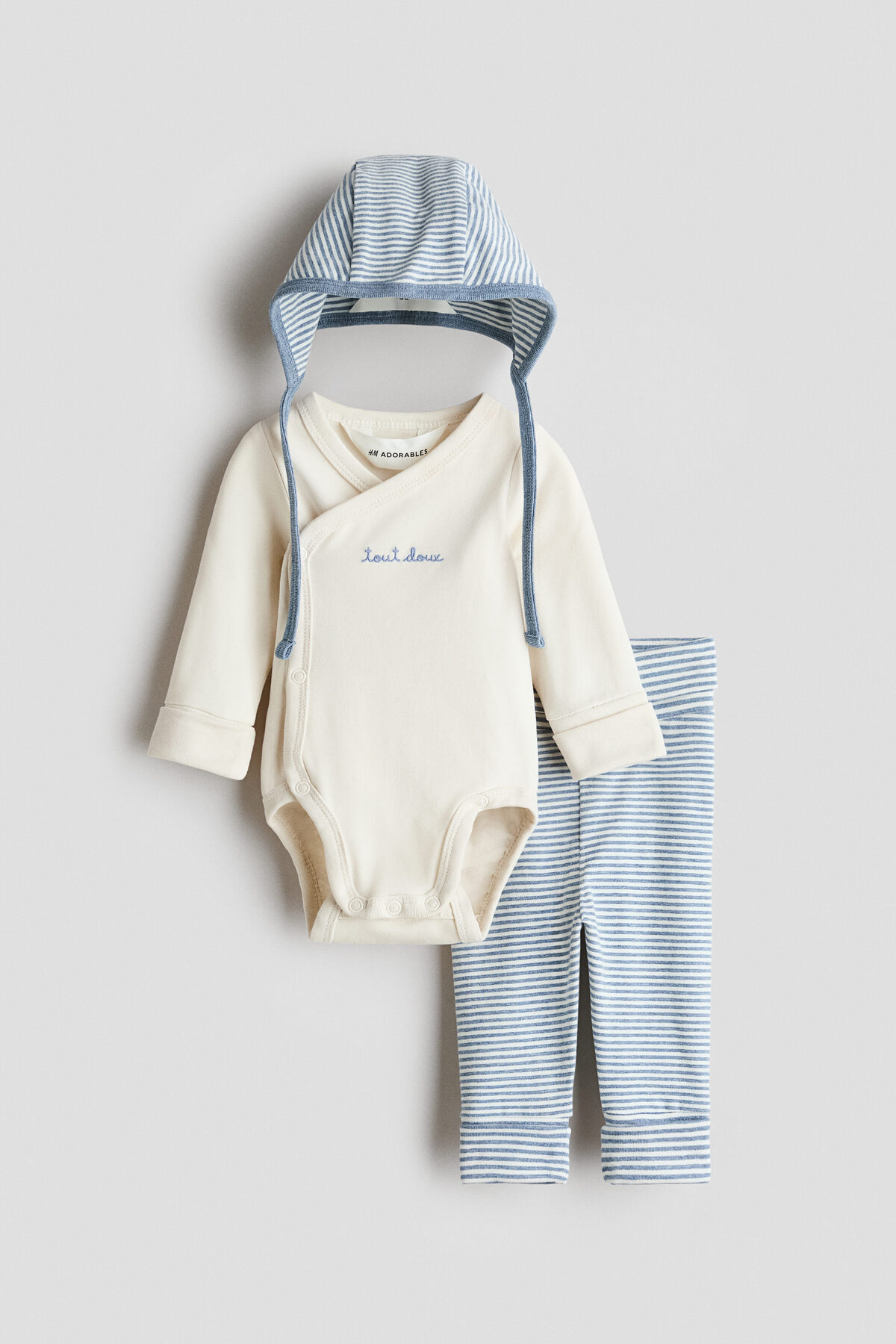H&M 3 Parçalı Pamuklu Büyütülebilir Set