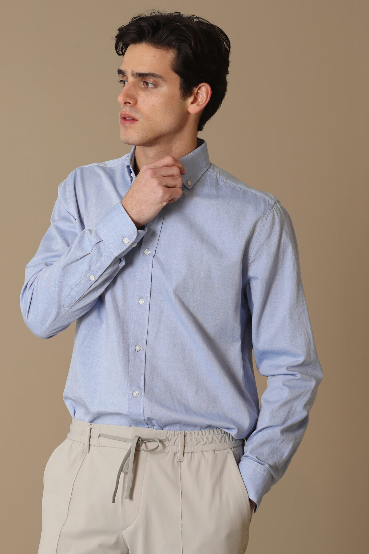 لوفیان پیراهن راحتی مردانه دانیل مدل Smart Casual Comfort Slim Fit Blue
