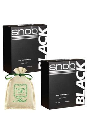 Black Edt 2'li Erkek Parfüm 100 ml + Areon Nature 25 gr Gardrop Çekmece Kokusu A5DS4S8D8A 215488