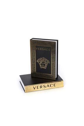 Versace Dekoratif Kitap Kutu 27x18x4,5cm Gold NEW023