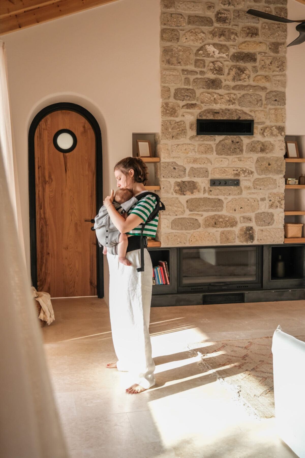 Neko Start Kanguru - Grey Diamond (DİŞ PEDİ HEDİYELİ ERGONOMİK KANGURU) %100 Pamuk, Dokuma Kumaş fotoğrafı 5 (önizleme)