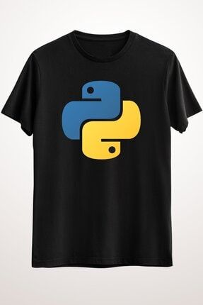 Erkek Siyah Python Programming Essential T-shirt GR2317