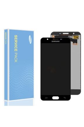 Samsung Galaxy J7 Prime G610 Uyumlu Lcd Ekran Dokunmatik Servis Orjınal Siyah EK520056.02