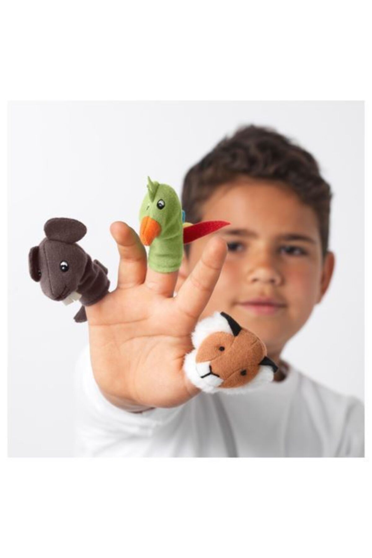 cousinss-10Pcs Finger Puppet Set - Plush Toy with Animal Figures, Good Quality Ikea 3