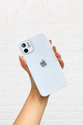 Apple Iphone 11 Uyumlu Iphone 12 Görünümlü -beyaz -kamera Korumalı Cam Darbe Emici Telefon Kılıfı EN168746