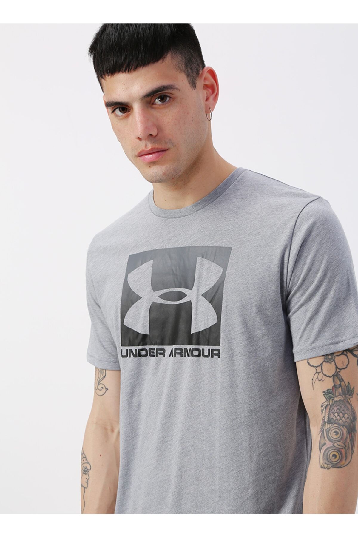 تی شرت خاکستری مردانه اورجینال Under Armour