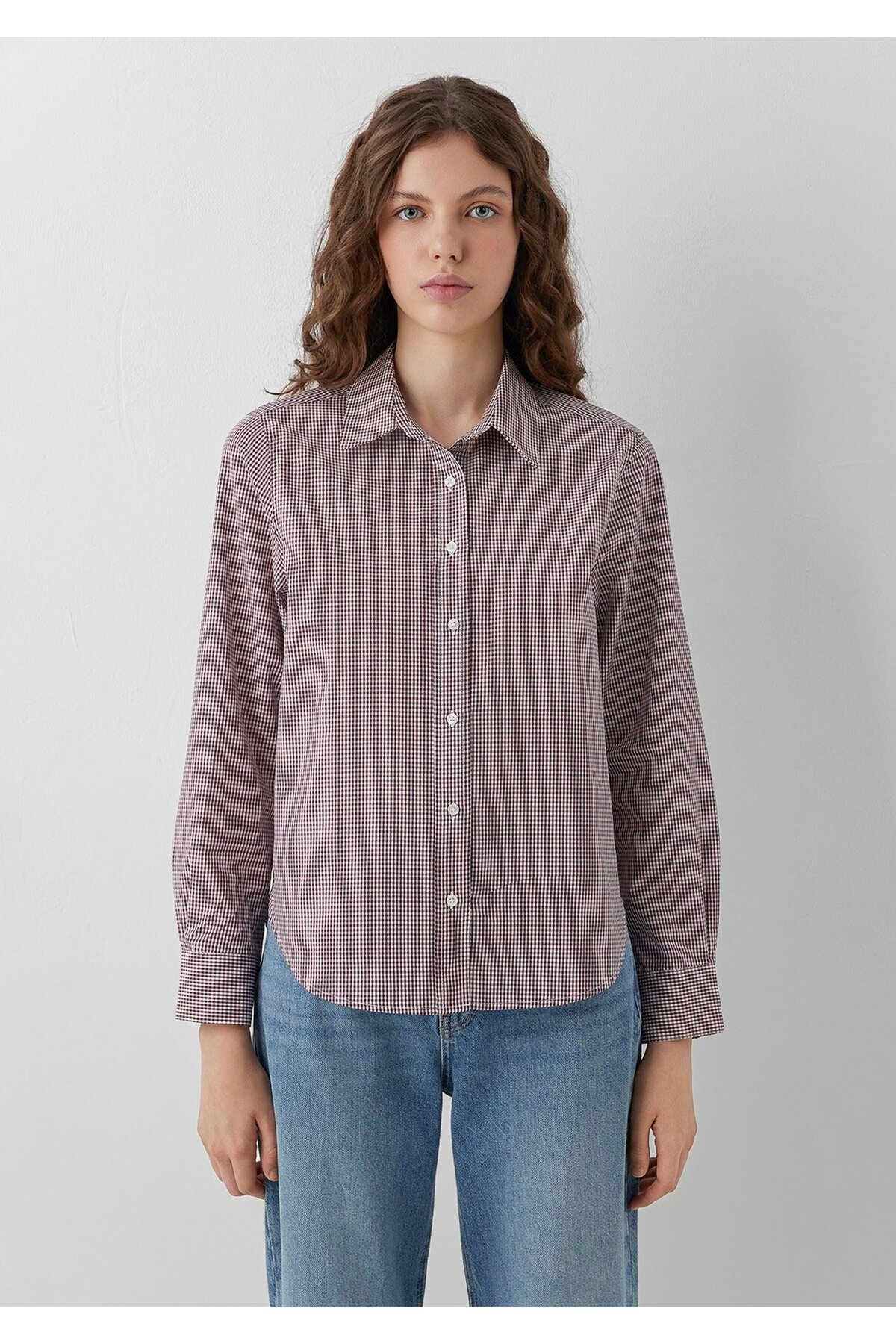 پیراهن پوتیکاره bordo Regular Fit / Normal Kesim 1211593-91717