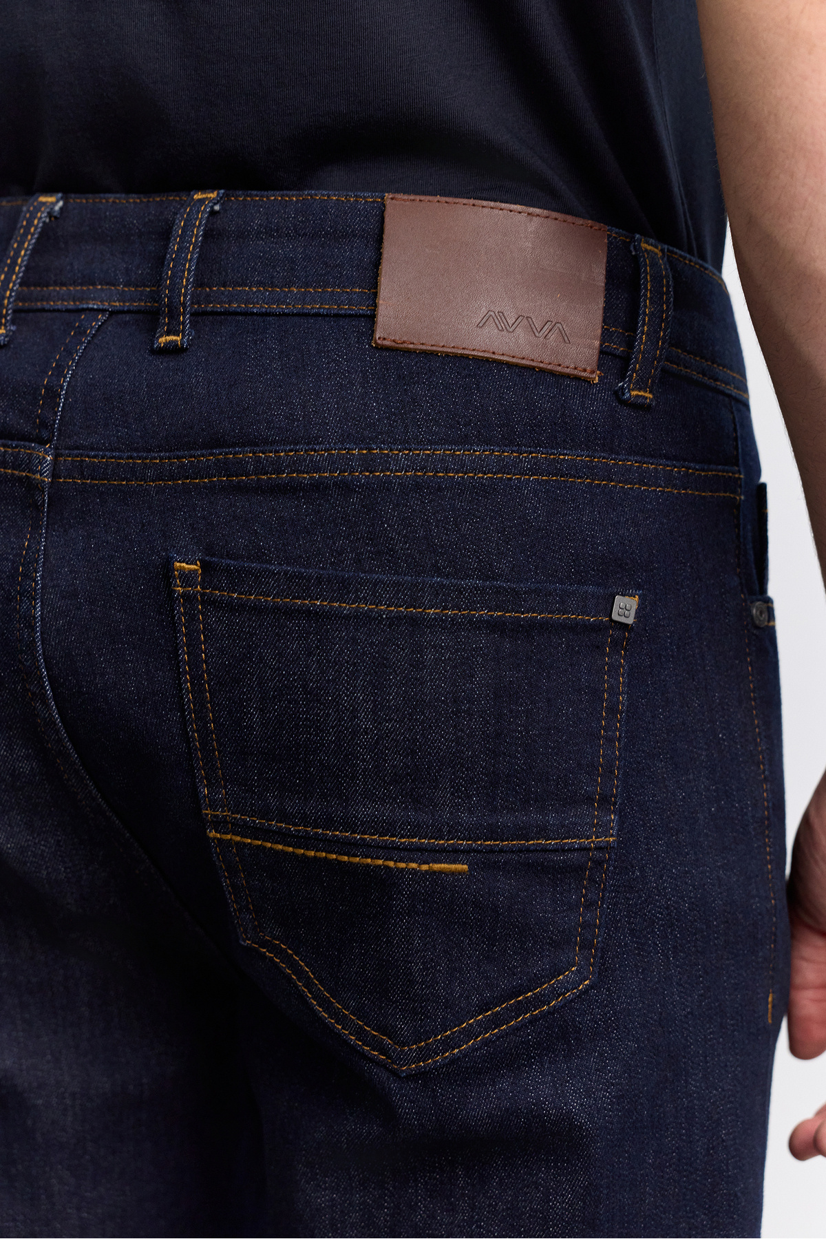 شلوار جین مردانه لاجوردی اسکیتمه ییکمالی پنبه‌ای الاستانی مدل Madrid Comfort Slim Fit A62Y3531
