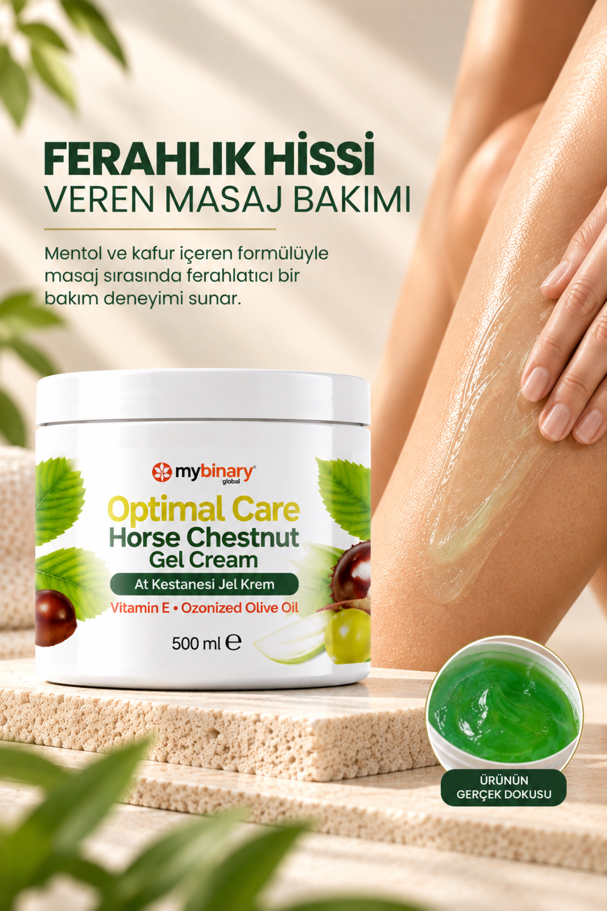 کرم ماساژ و ژل کستانسی اوپتیمال کر 500 میلی لیتر