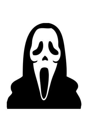 Scream Maske Korku Maskesi Sticker 9,5x11,5 cm 00062