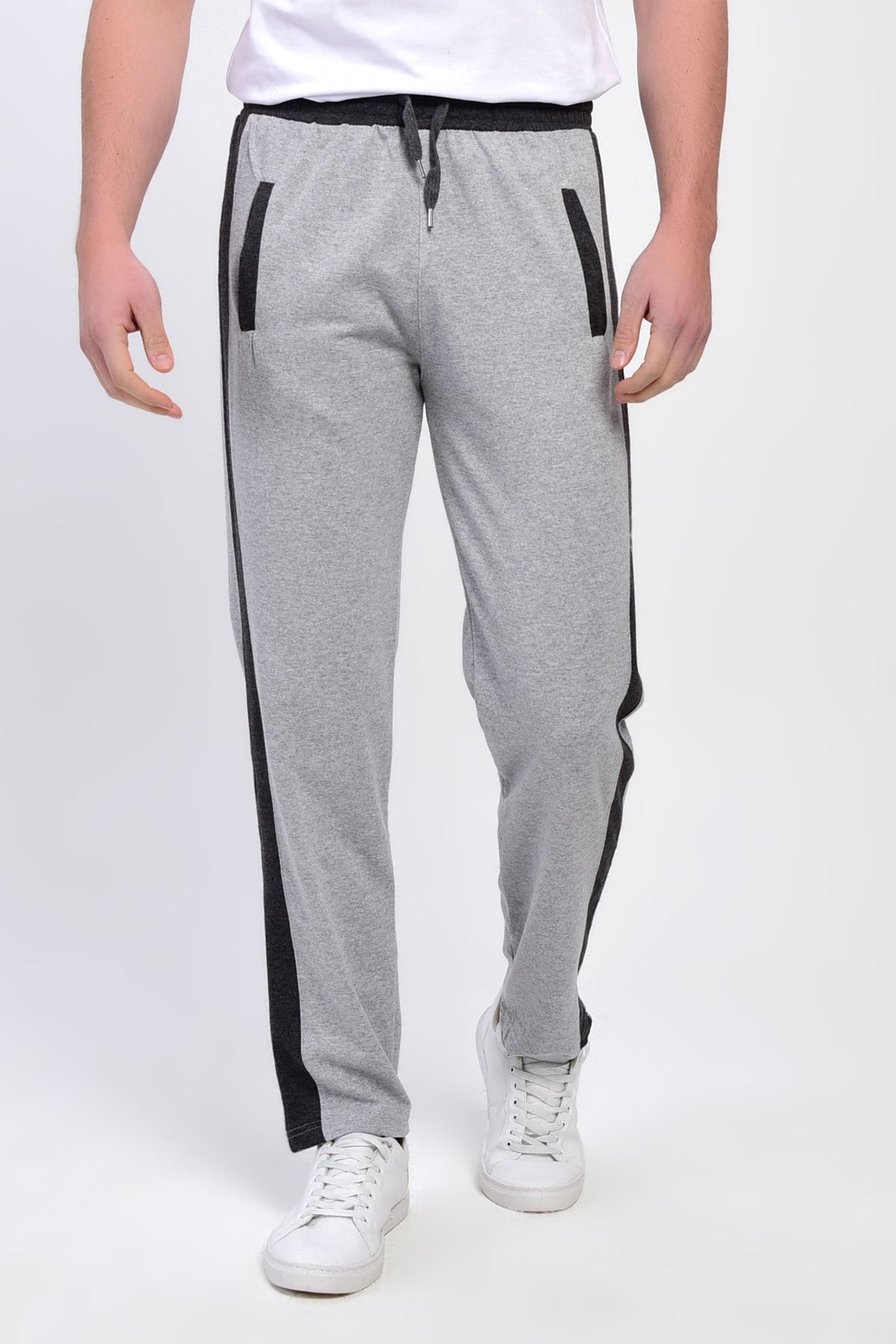 Dynamo Sweatpants - Gray - Straight - Trendyol