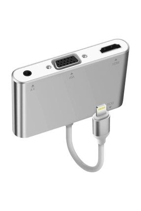 Iphone & Ipad 3 In 1 Lightning To Hdmı + Vga + Audio Kablo Dönüştürücü Adaptör ipip3n1tto1