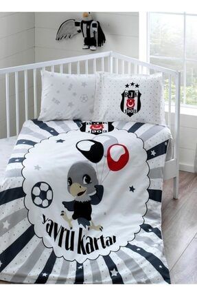 Lisanslı Bebek Nevresim Takımı Bjk Beşiktaş Balloon Baby 3069-29