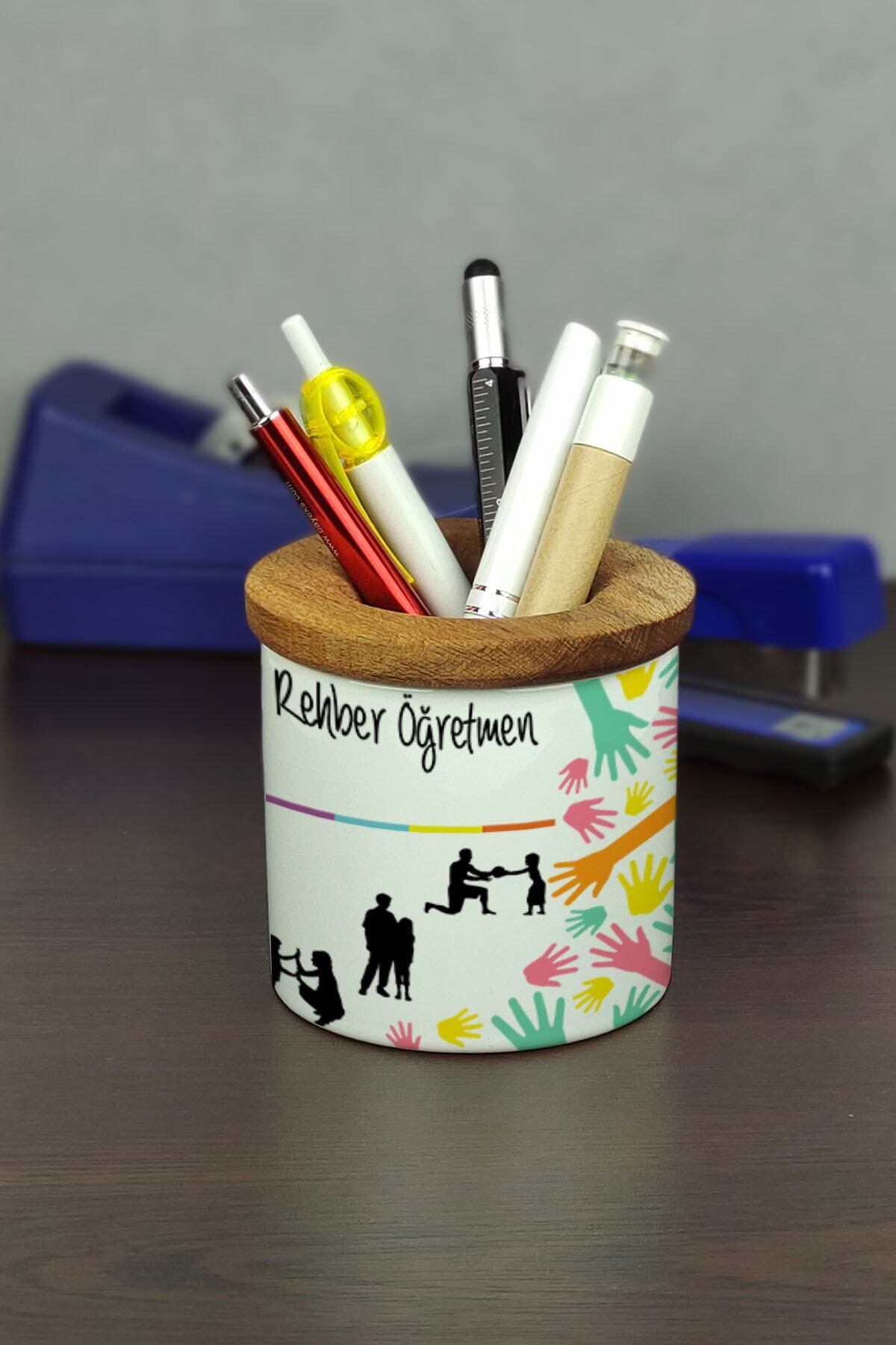 Hediyelen Rehber Öğretmen Seramik Kalemlik